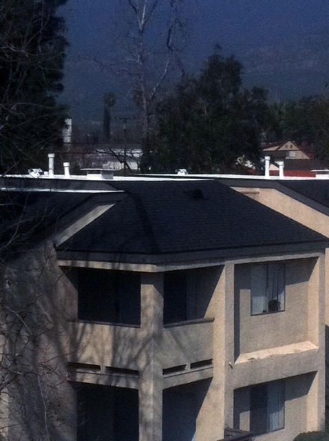 Side Photo Apartment Complex Roof